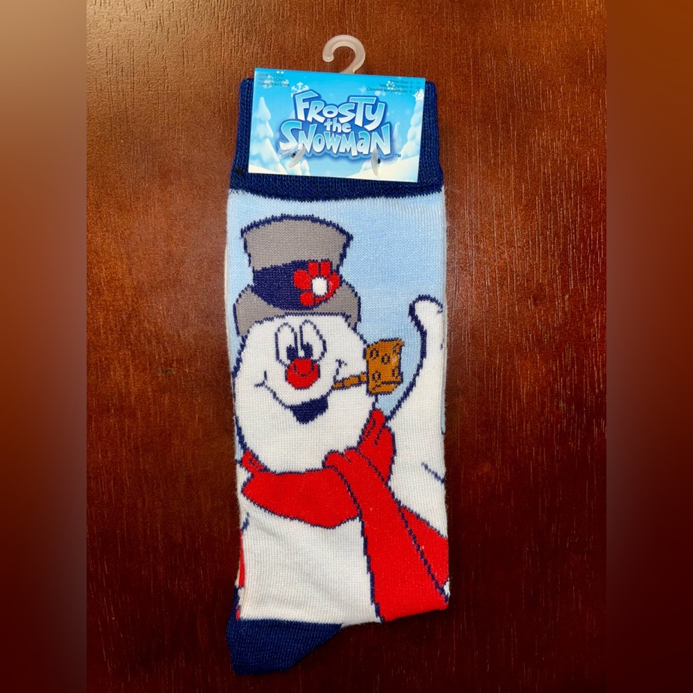 FROSTY THE SNOWMAN NOVELTY CREW SOCKS NWT MEN’S SHOE SIZE 6-12